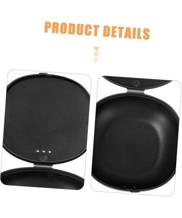 AMOSFUN 2 Series Silicone Menstrual Cup Container - Portable Cleaner & Storage Holder - Black 1 Pack - Buy Online on GoSupps.com