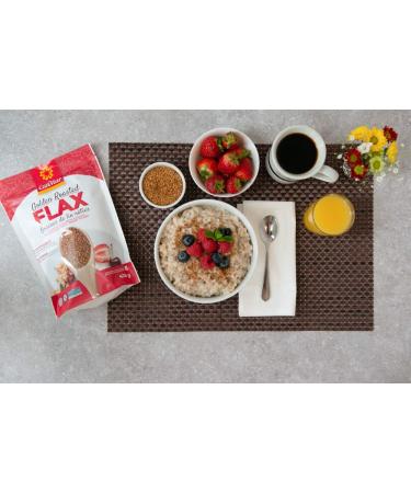 CanMar Golden Roasted Whole Flax Seed 1lb - Non-GMO Gluten Free Vegan Omega-3 Rich Superfood - Buy Online on GoSupps.com