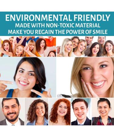 Adjustable Snap-On Dentures Soft Safe Material Realistic Looking Temporary Dental Veneers 1 Pair - Buy Online on GoSupps.com