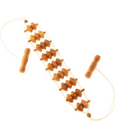 Mr. Woodware 2-in-1 Wood Massage Devices - Lymphatic Drainage Roller & Rope Set for Body Shaping & Muscle Toning | Maderoterapia - Buy Online on GoSupps.com
