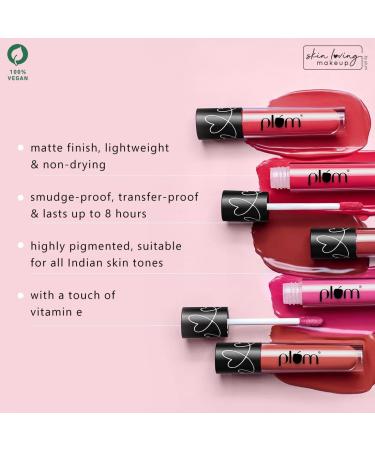 Plum Matte In Heaven Liquid Lipstick - Non-Drying Smudge-Proof 100% Vegan & Cruelty Free | Cocoa Mocha-130 - Shop Internationally - Buy Online on GoSupps.com