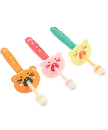 Healeeved 3st toothbrush cotton stuff for babies baby brush made of silicone banana made of silicone teeth clean tooth cleaning brush pp toddler oral