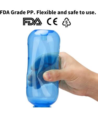 500ml Sinus Rinse & Nasal Irrigation Nose Care - BPA Free Wash Bottle for Sinus Relief - Ideal for Allergies, Colds, and Hygiene - Adult & Kid Friendly (Blue) - Buy Online on GoSupps.com