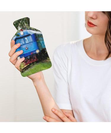 Hot Water Bottle with Lid - Premium Rubber Hot Water Bag for Pain Relief Cramps Foot Warmer & Hot/Cold Therapy - Buy Online on GoSupps.com