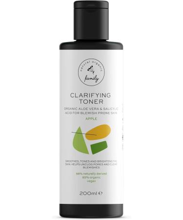 Clarifying Toner for Face - Salicylic Acid Toner - Spot and Oil Control Cruelty-Free Skincare by The Natural and Organic Family - 7.04 oz Apple - Buy Online on GoSupps.com