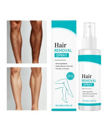 demaxiyad Hair Removal Spray for Women 50ml Soothing Portable Solution for Soft Skin - Hair Removal Spray for Bikini Area Lips Bikini Line Underarms Face Legs Arms