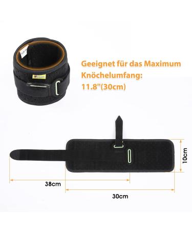 Tenbon Foot Orthosis for Foot Lifting Weakness - Ankle Bandage & Splint for Drop Foot - Lightweight Supportive Shoes for Left & Right (Black) - Buy Online on GoSupps.com