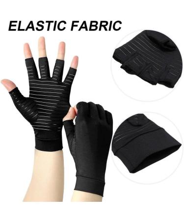 Compression Gloves Pain Relief Arthritis Gloves Fingerless Copper Arthritis Compression Gloves for Carpal Tunnel Aches Rheumatoid Pains Joint Swell - Buy Online on GoSupps.com