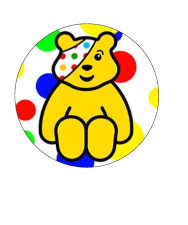 30x Pudsey Children in Spotty Fundraising (3.8cm) PRE-CUT ICING DISCS Edible Cake Toppers - Buy Online on GoSupps.com