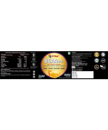 BCAA++ Mango Delight - 400g | Advanced Muscle Recovery Boost Stamina & Strength | Leucine Isoleucine & Valine - Shop Now - Buy Online on GoSupps.com