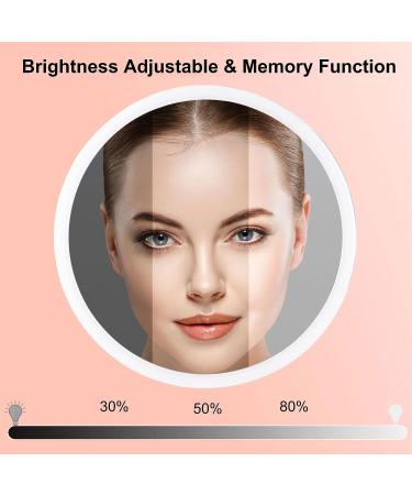 Portable Makeup Mirror with Lights - Rechargeable Lighted Vanity Mirror for Teens with Phone Holder and Jewelry Storage - 3 Color Lighting Modes - Buy Online on GoSupps.com
