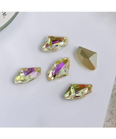 FEIlei 10x Water Droplet Nail Charms Pointed Back Nail Art Charm Heart Nail Rhinestones - Buy Online on GoSupps.com