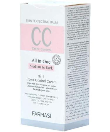 Farmasi CC Cream 9in1 - Color Control Cream - Skin Perfecting Balm - 50ml. / 1.7 fl.oz. (04 - Medium to Dark) - Buy Online on GoSupps.com