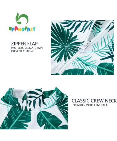 UPF 50+ Baby Boy Swimwear Set with Sun Hat | 2-3 Years | Leaf Print - Buy Online on GoSupps.com