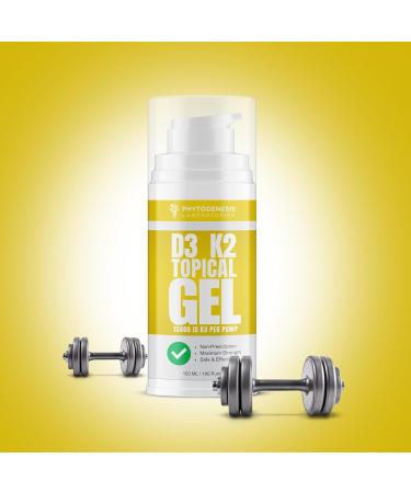Androgenesis Vitamin D3 K2 Maximum Strength Topical Gel - 15000+ IU Per Pump - Buy Online on GoSupps.com