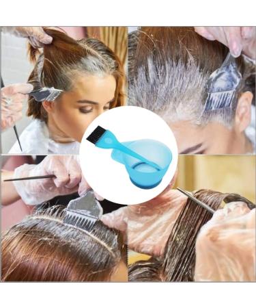 1 Set Hair Dye Color Brush and Bowl Set Hair Color Brush Mixing Bowl Kit for Hair Tint Dying Coloring Applicator Blue hair color brush - Buy Online on GoSupps.com