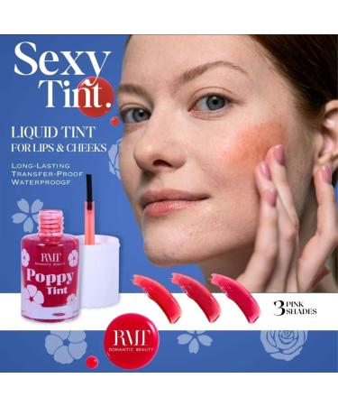 Sexy Tint Liquid Tint for Lips & Cheeks - 3 Full Set Lip Stain Gloss with Zipper Bag (0.31oz/8.7g - Buy Online on GoSupps.com