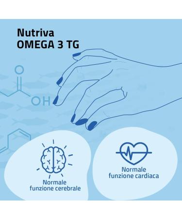 Nutriva Omega 3 TG - Food supplement based on fish oil rich in omega 3 fatty acids (90 capsules) - Buy Online on GoSupps.com