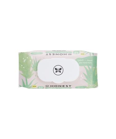 The Honest Company Hydrate & Cleanse Wipes, Aloe & Cucumber, 60 Count, Plant-Based & Hypoallergenic - Buy Online on GoSupps.com