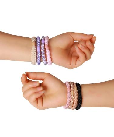 Funtopia High Elasticity Hair Ties 16 Pcs - No Damage Ponytail Holders for Thick Hair - Summer Mixed Colors - Buy Online on GoSupps.com