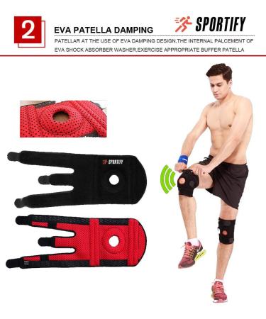 Sportify Patella Stabilizing Knee Brace for Working Out Perfect  - Pink - Black - Buy Online on GoSupps.com