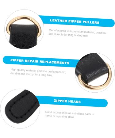 Sewacc 6-St Leather Zipper Head Replacement | Durable Zipper Pulls for Men's Wallets Travel Bags & Heavy Suitcases - Buy Online on GoSupps.com
