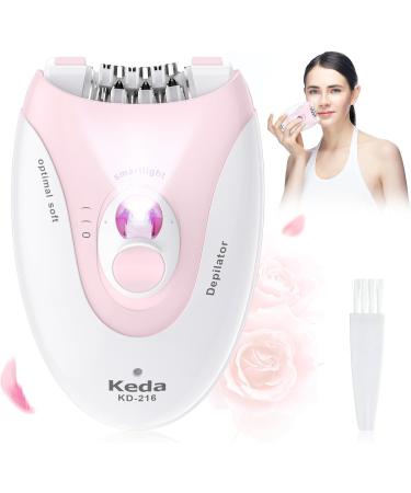 Bubbacare Epilator for Women for Face Legs Arms Armpit Bikini - Pink