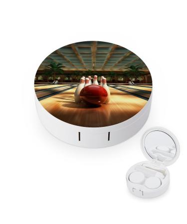 Contact Lens Case Bowling Club Portable Travel Contact Lens Box Contact Lens Storage Box