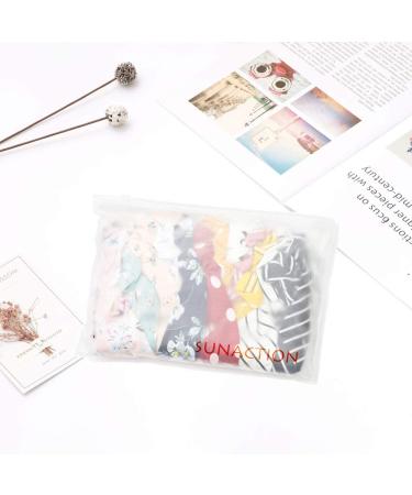 Sunaction Floral Chiffon Hair Scarf Scrunchies - 12 Pcs Ponytail Holders & Hair Ties - Buy Online on GoSupps.com