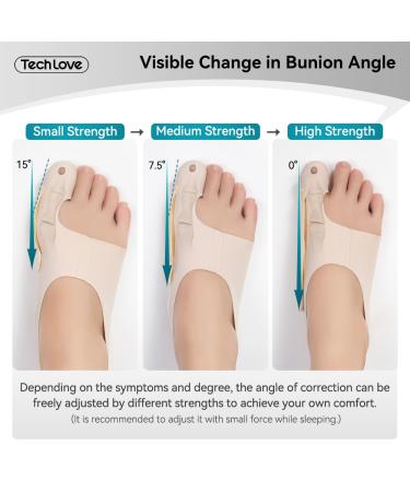 Tech Love Hallux Valgus Corrector - Toe Spreader & Sock Bale for Men & Women - Comfortable Foot Alignment Solution - Buy Online on GoSupps.com