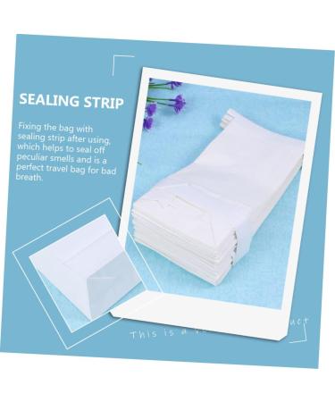 Healeved Car Garbage Bag 90 Pcs - Disposable Vomit Bag for Cars & Airplanes - Morning Sickness & Travel Motion Sickness Relief - White Paper Bags - Pack of 1 - Buy Online on GoSupps.com