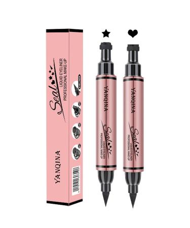 Eye Liner Stamp Wingliner Eye Liner Stamps Double-Ended | Waterproof Sweat-Resistant Wing Eye Liner Stamp for All Eye Shapes Star Love Wing Shape