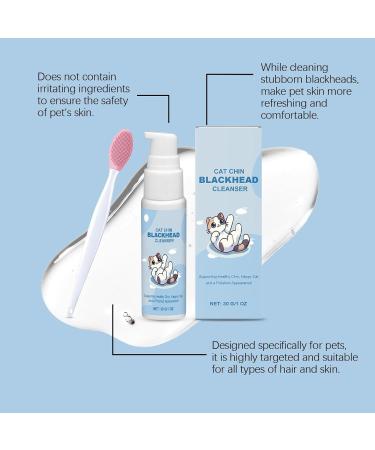 Cat Chin Kit Gently Chin Blackheads with A Cleansing Brush Free Nourishing The Soft and Chin of Cats 30ML White One Size - Buy Online on GoSupps.com