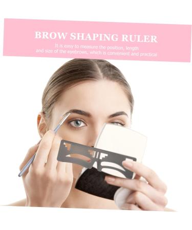 WOONEKY 2pcs Eyebrow Ruler Makeup Stuff Makeup Tools Microblading Stencil Brow Guide Template Balance String 1 count (Pack of 1) As Shown - Buy Online on GoSupps.com