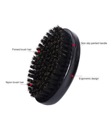 Premium Beech Wood Beard Brush for Men - Firm Bristles & Oval Shape | Ultimate Beard Care - Buy Online on GoSupps.com