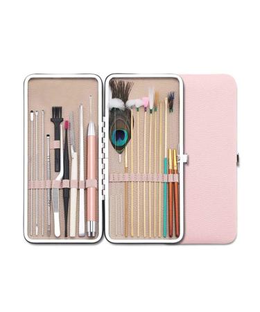 LUKEO 23PCS Ear Wax Removal Tool Kit Ear Pick Set Earwax Remover Spoon Ear Cleaning Care Tools with LED Light for Adult Ear Care (Color : Black-JoJo's Bizarre Adventure1) Black-jojo&apos s Bizarre Adventure1