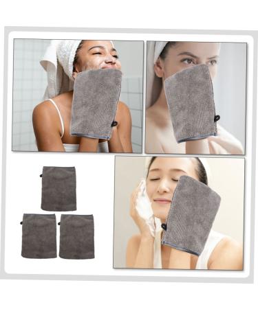 5 Pairs GLEAVI Fiber Makeup Remover Gloves for Body and Face - Korean Exfoliating Mitts for Men, Women, and Children - Bathing Scrubber and Spa Exfoliator Mitts - Grey (20.7x14x0.5cm) - Buy Online on GoSupps.com