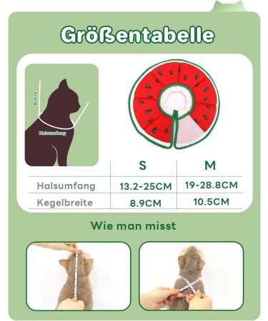 Supet Rewrise Cat Adjustable Recovery Collar - Watermelon Size S (14-23cm) - Post-Surgery & Injury Protection for Cats - Buy Online on GoSupps.com