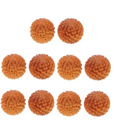 Beaupretty 10 STK Massage ball Massage ball Decompression ball wooden hand balls massage acupuncture massager handicrafts massage tools hand training balls made of wood hand massage balls made of wood