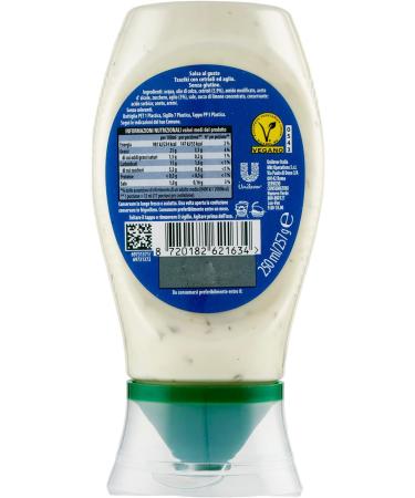  Calv Calv Tzaziki Sauce 8 Pieces 250 ml Tzaziki Cucumber Garlic Sauce Ideal for Pinching Salads Meat and Fish Colour-Free Gluten Free Vegan - Buy Online on GoSupps.com