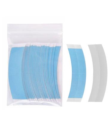 gdy 36 Pieces Lace Front Wig Tape Double Side Adhesive Tape Waterproof Lace Wig Tape Come With Dividing Line Convenient to Wear C Shaped for Hair Extension Lace Front Support Toupee Wigs(Blue 1/4)