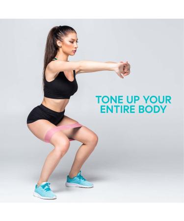 Premium Resistance Bands Set - Latex Elastic Loops for Home Workout Yoga & Stretching | Travel Bag Included - Buy Online on GoSupps.com