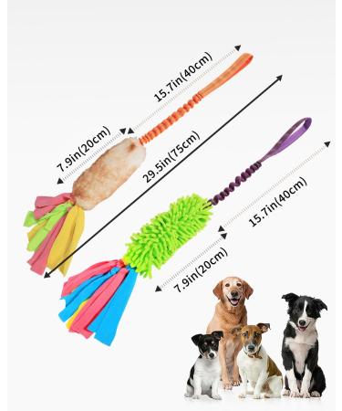 Buy Schitec Interactive Dog Toys - 2 Pack Squeaky Rope Toys for All Dog Sizes | Perfect for Training & Play - Buy Online on GoSupps.com