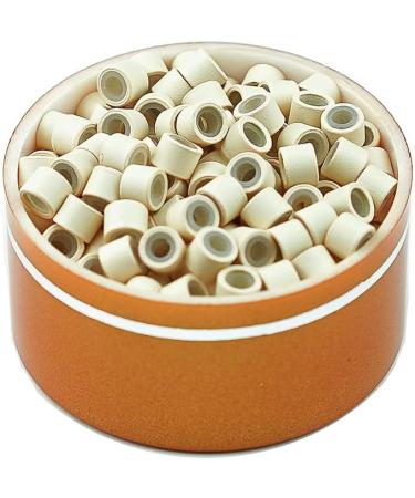 Kullke 500 Pcs 5.0mm Silicone Lined Micro Rings for Hair Extensions - Light Blond Nano Beads - 500PCS - Buy Online on GoSupps.com