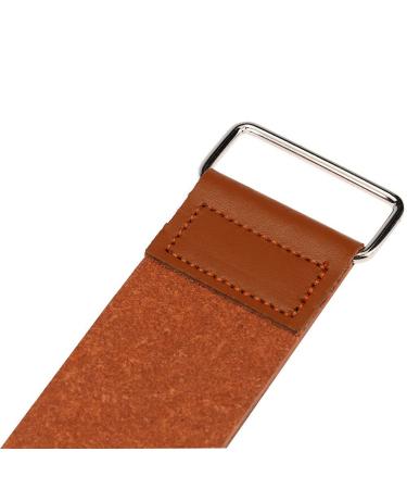 Leather Razor Strop - Straight Razor Sharpening Strap for Barber Shop - Brown - Buy Online on GoSupps.com