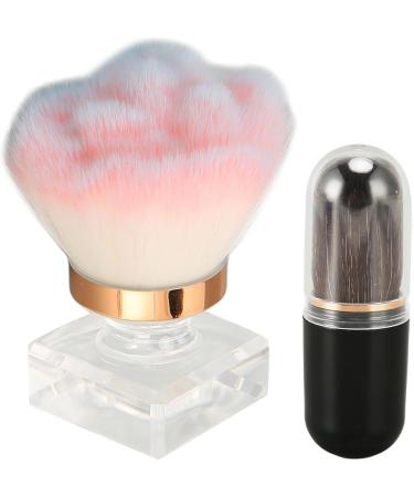 Makeup Brush Flat Top Face Blush Liquid Powder Brush with Exquisite and Stylish Handle Soft Bristles for Blending Liquid Cream Powder Cosmetics with Storage Box - Buy Online on GoSupps.com