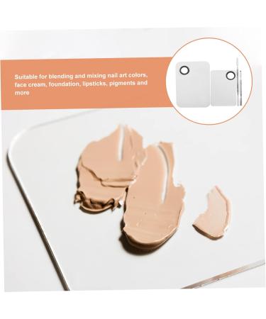 Healeved Cosmetic Mixing Plate Set - Makeup Palette & Foundation Blending Tray for Manicures - Metal Mixing Tool (14.9x10x0.3cm) - International Shipping Available - Buy Online on GoSupps.com