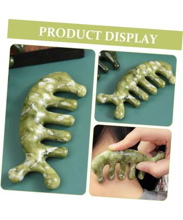 BCOATH Jade Massage Comb Premium Body & Scalp Massage Tool for Relaxation | International Shipping Available - Buy Online on GoSupps.com