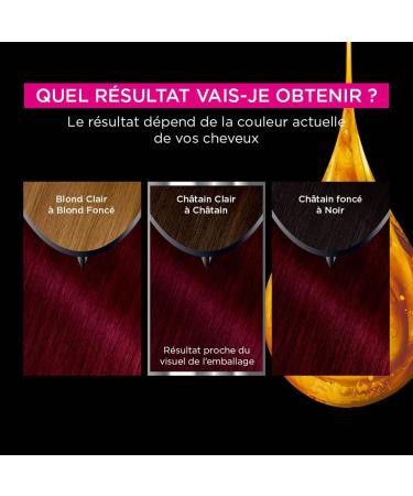 Garnier Coloration Permanente - Sans Ammoniaque - Aux Huiles Naturelles de Fleurs - Carmin Velours (4.62) - Olia - Buy Online on GoSupps.com