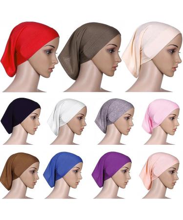 Bluelans Women's Black Islamic Tube Hijab Bonnet Cap Under Scarf - Stylish and Easy-to-Wear Underscarf - Buy Online on GoSupps.com